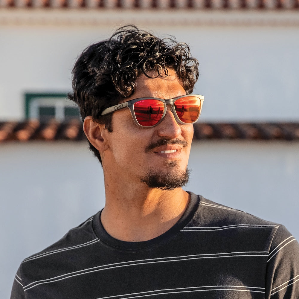 Oakley Frogskins Range Matte Grey Smoke With Prizm Ruby