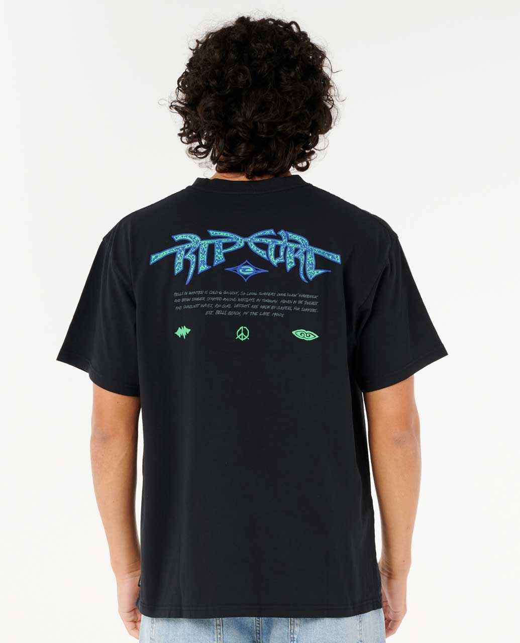 Rip Curl Raw Energy Gnarly Short Sleeve T-Shirt Black