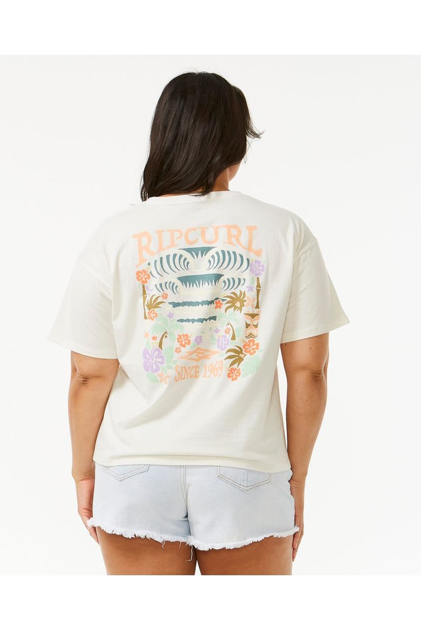 Rip Curl Tiki Tropics Relaxed Tee Bone