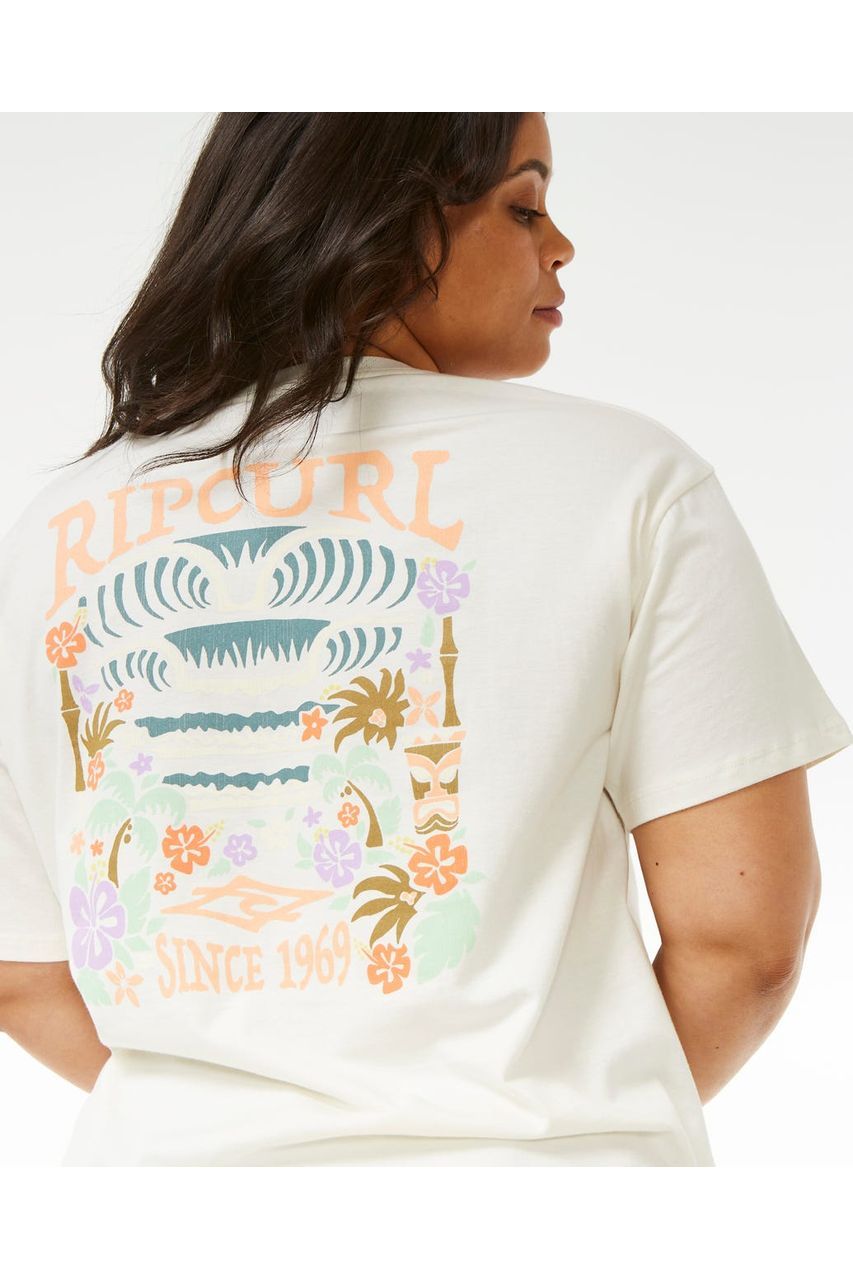 Rip Curl Tiki Tropics Relaxed Tee Bone