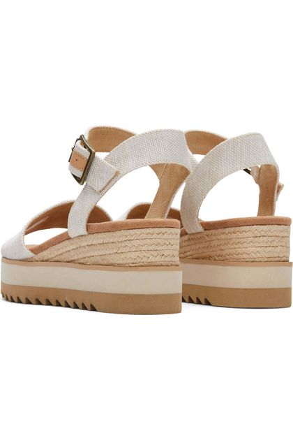 Toms Footwear Diana Wedge Sandal Natural