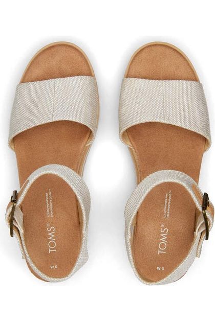 Toms Footwear Diana Wedge Sandal Natural