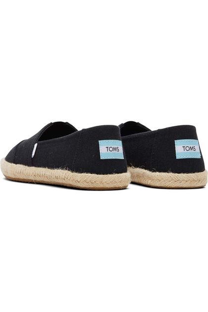 Toms Footwear Alpargata Recycled Cotton Rope Espadrille Black