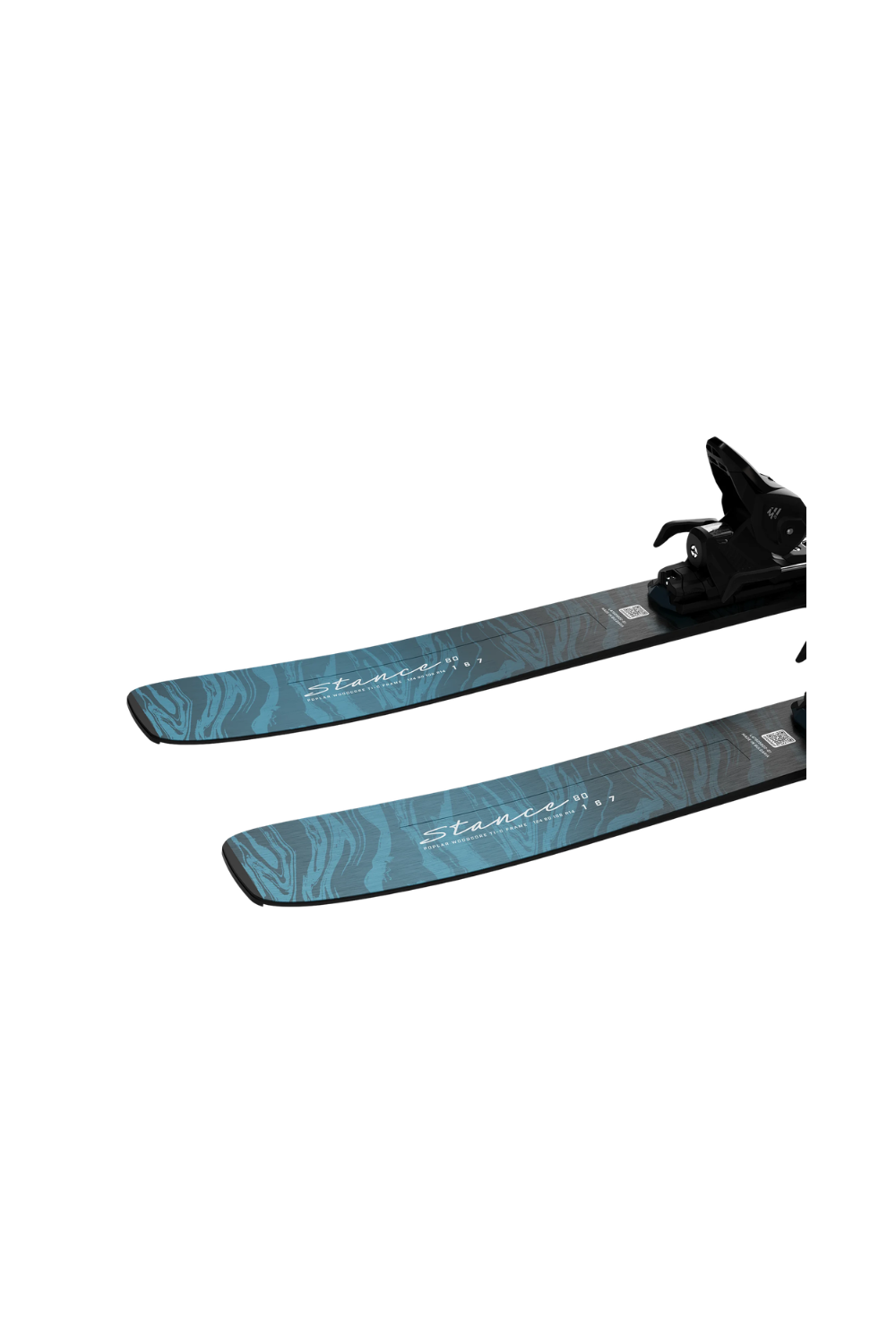Salomon E Stance W 80 Skis + M10 GW L80 Bindings Alaskan Blue/Porcelain