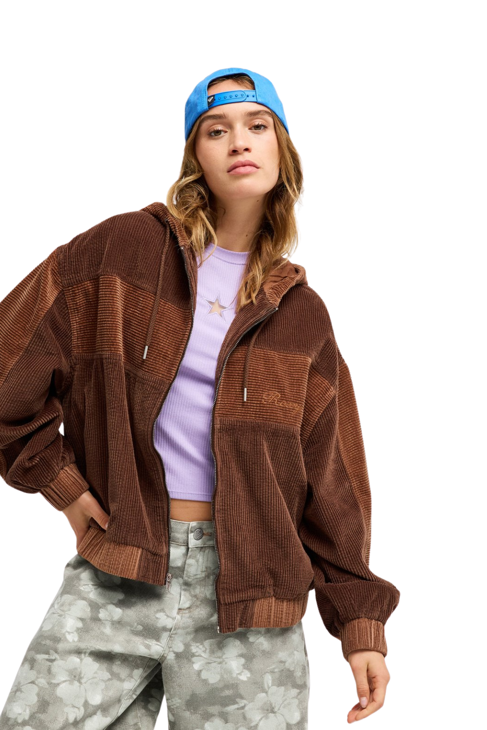 Roxy Have A Blast Womens Corduory Jacket Chestnut