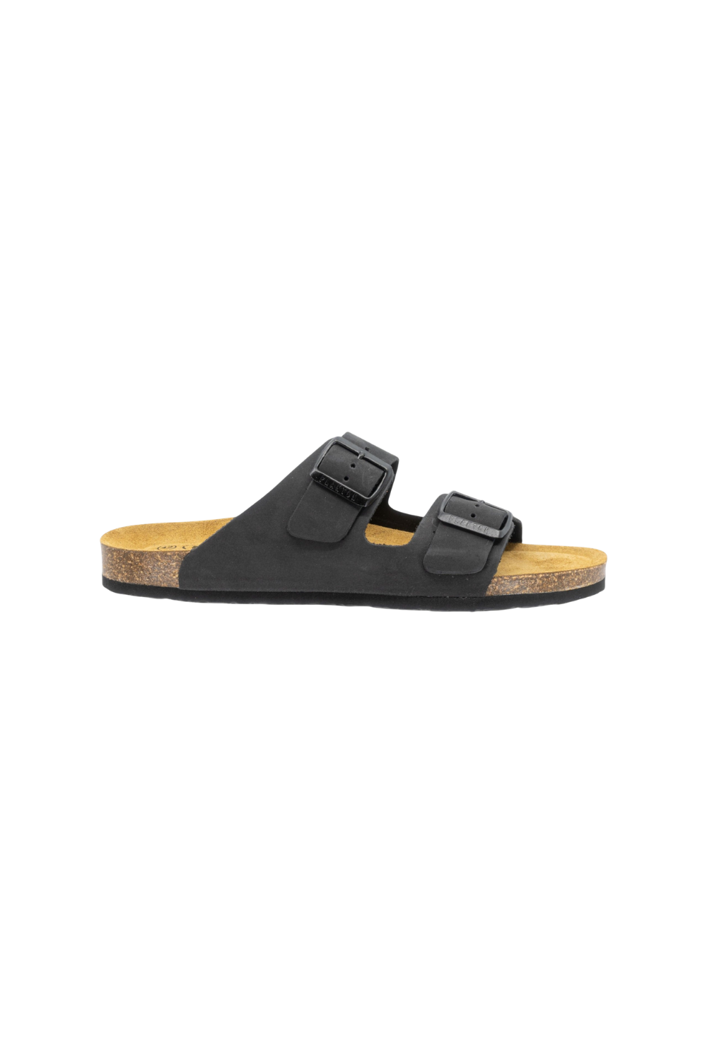 Plakton Barna Nobuck Mens Sandal Black