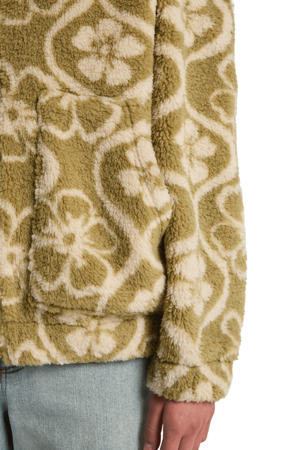 Billabong First Light Womens Full Zip Fleece Cactus Green