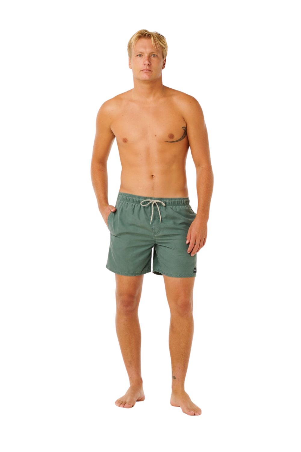 Rip Curl Offset Mens Washed Volley Shorts Moss