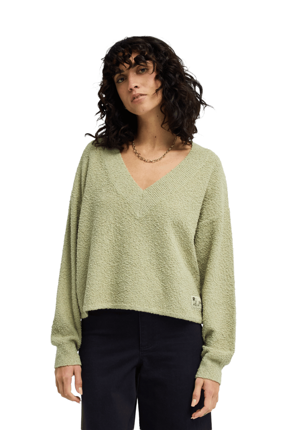 Billabong Womens Cozy Jumper Cactus Green