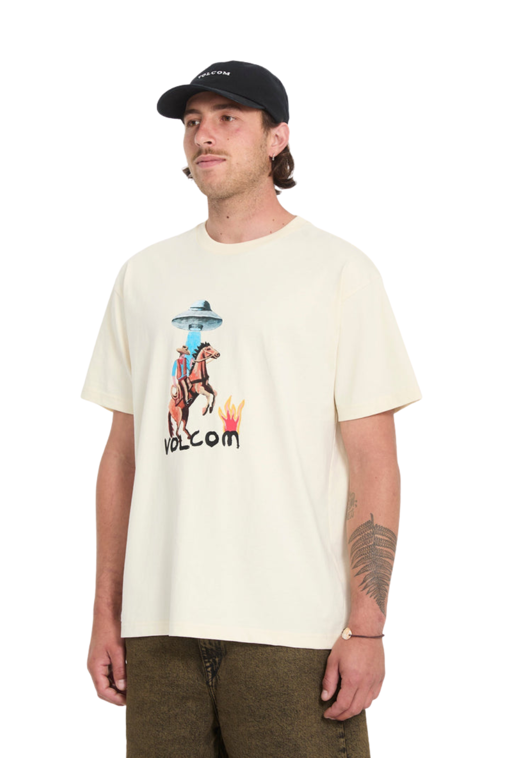 Volcom Mickey Mason 1 Mens T-Shirt Dirty White