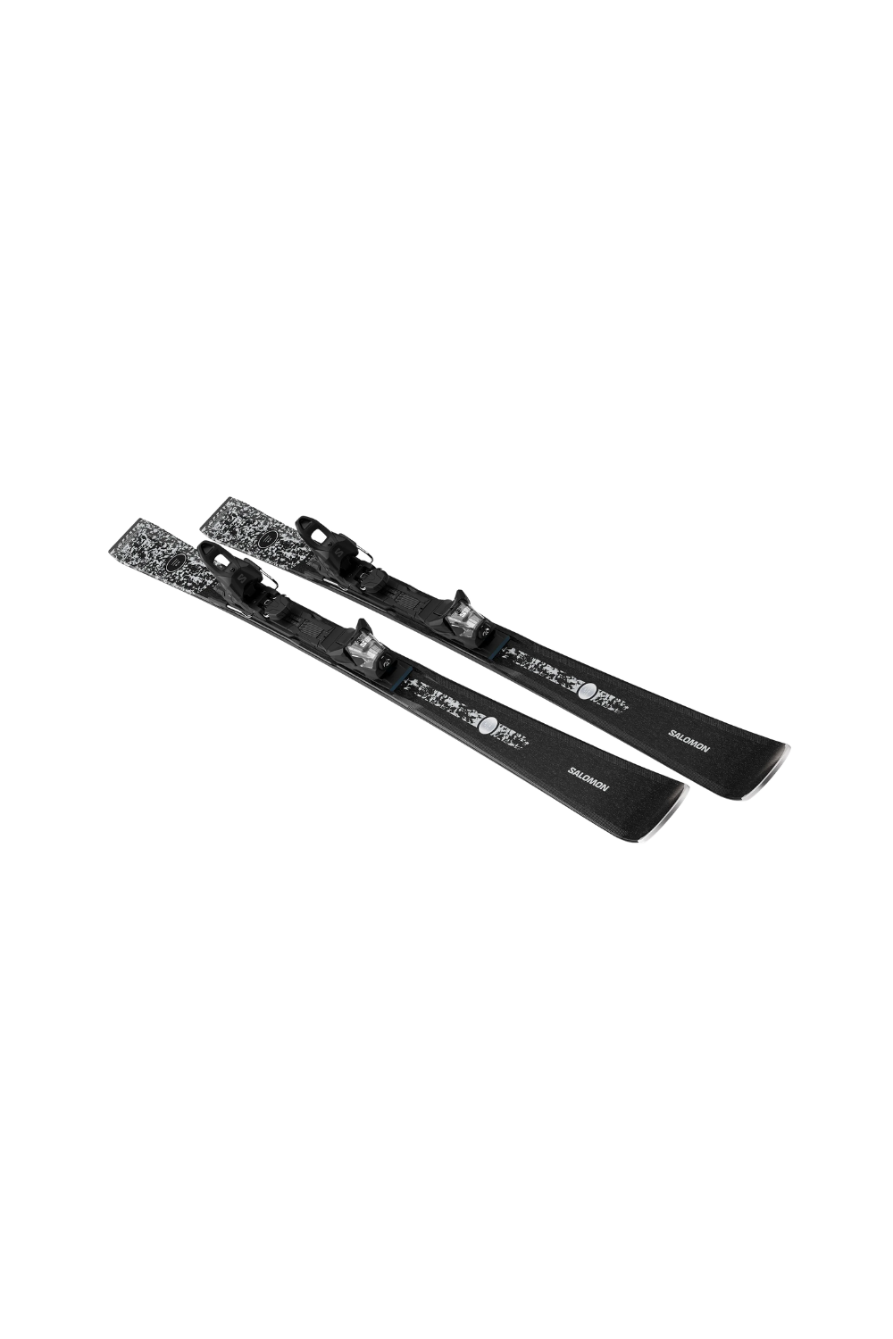 Salomon E S/Max N°8 Black Skis + M10 Gw L80 Bindings Black/Glitter