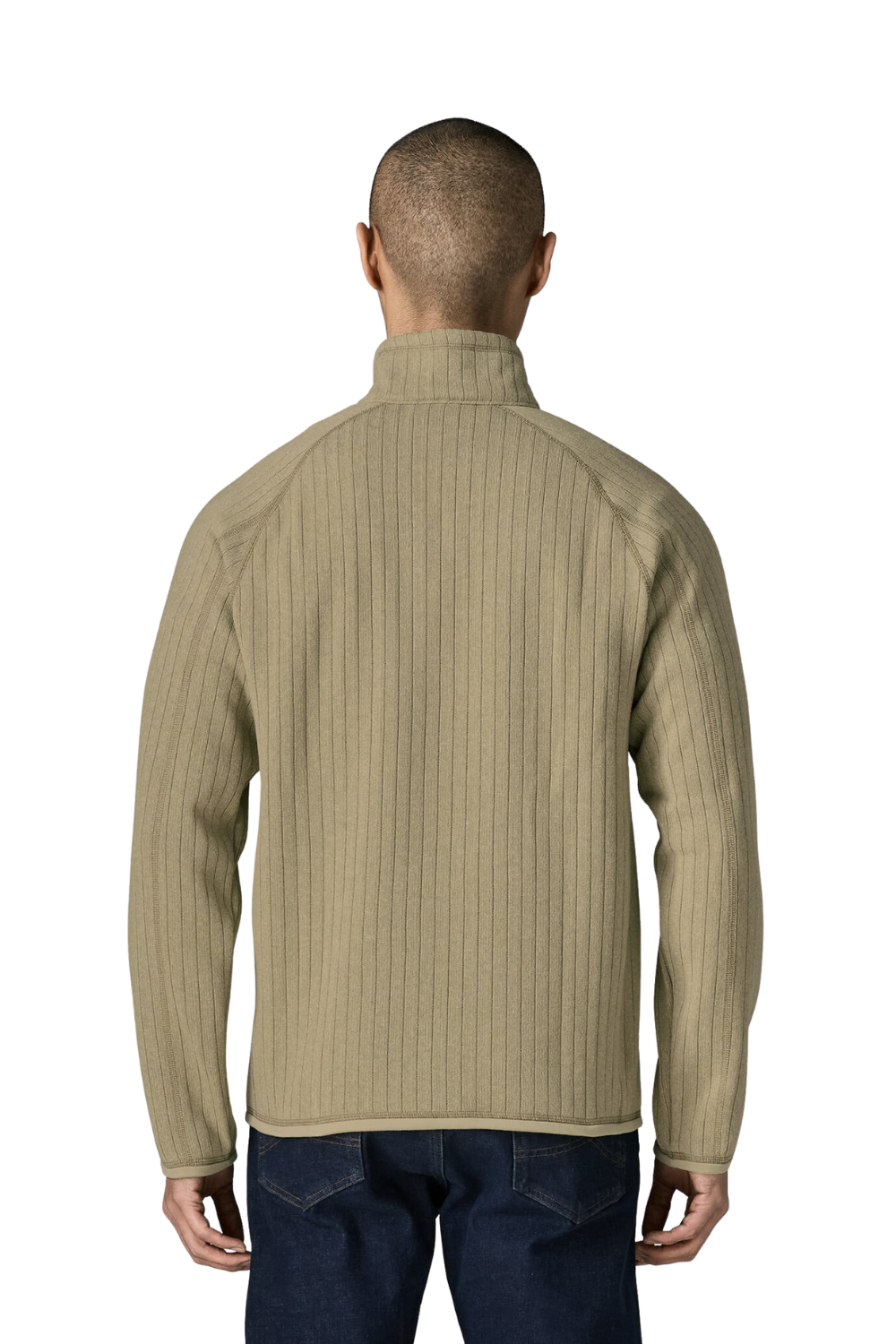 Patagonia Better Sweater Mens 1/4 Zip Fleece Weathered Stone Rib Knit