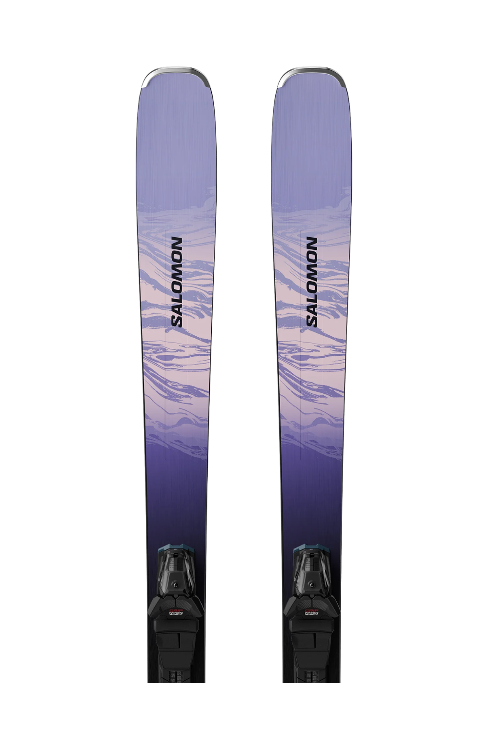 Salomon E Stance W 84 Skis + M10 Gw L90 Bindings Sweet Lavender/Bleached Denim