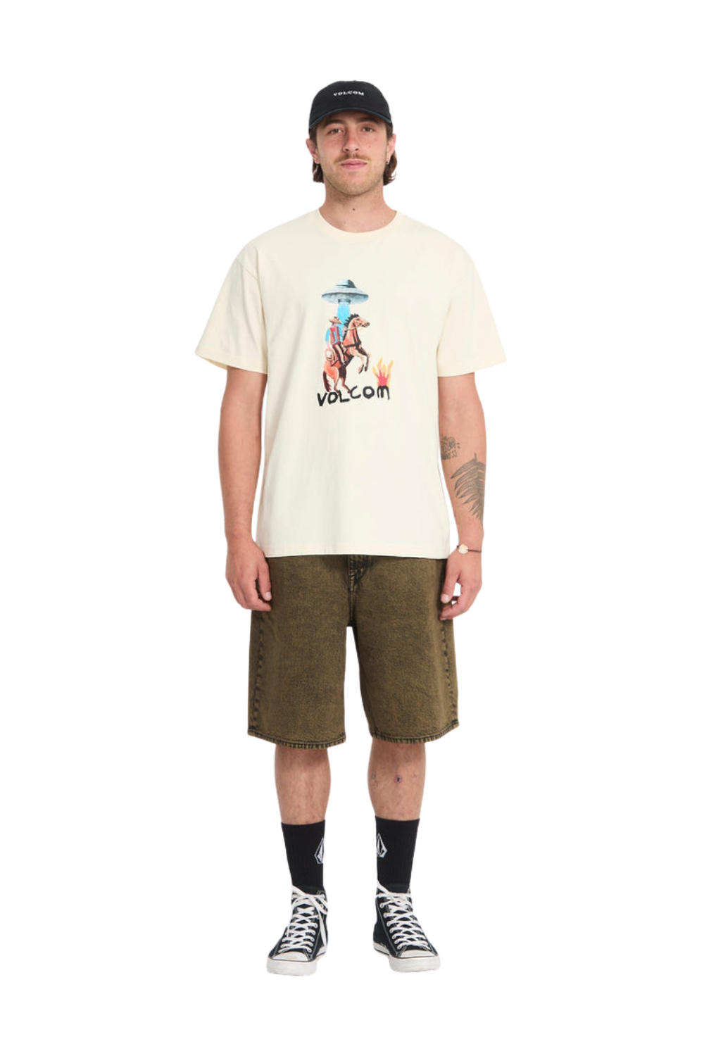 Volcom Mickey Mason 1 Mens T-Shirt Dirty White
