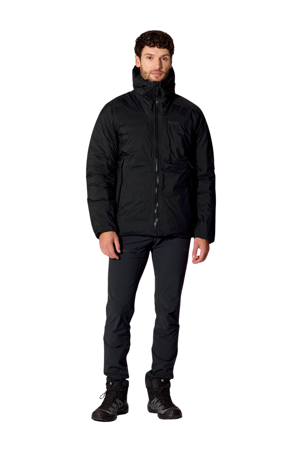 Rab Microlight Shield Mens Waterproof Down Jacket Black