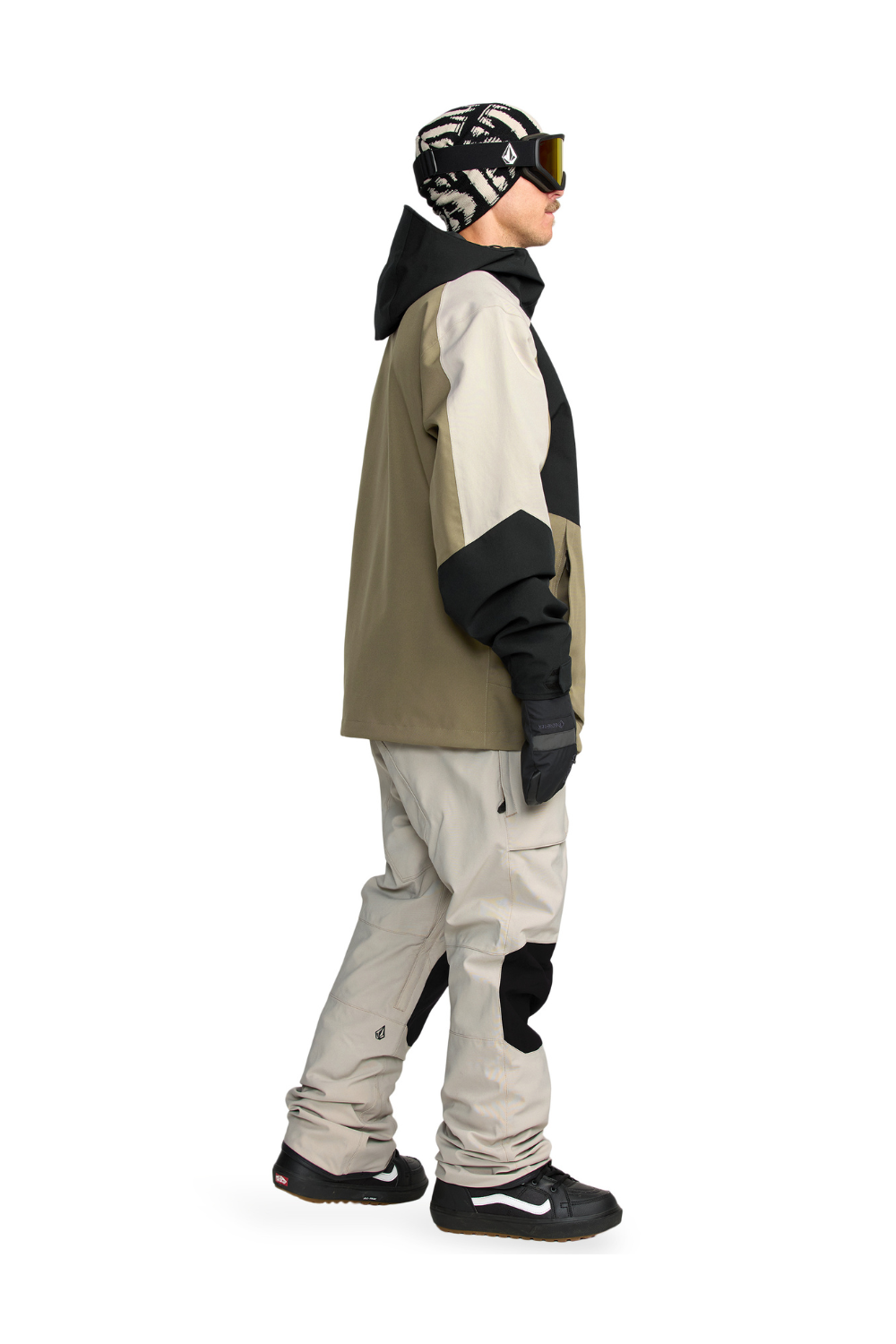 Volcom Roan Bib Overall Snow Pants Stone