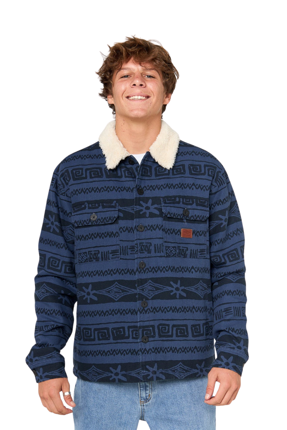 Rip Curl Classic Surf Bells Sherpa Jacket Light Navy