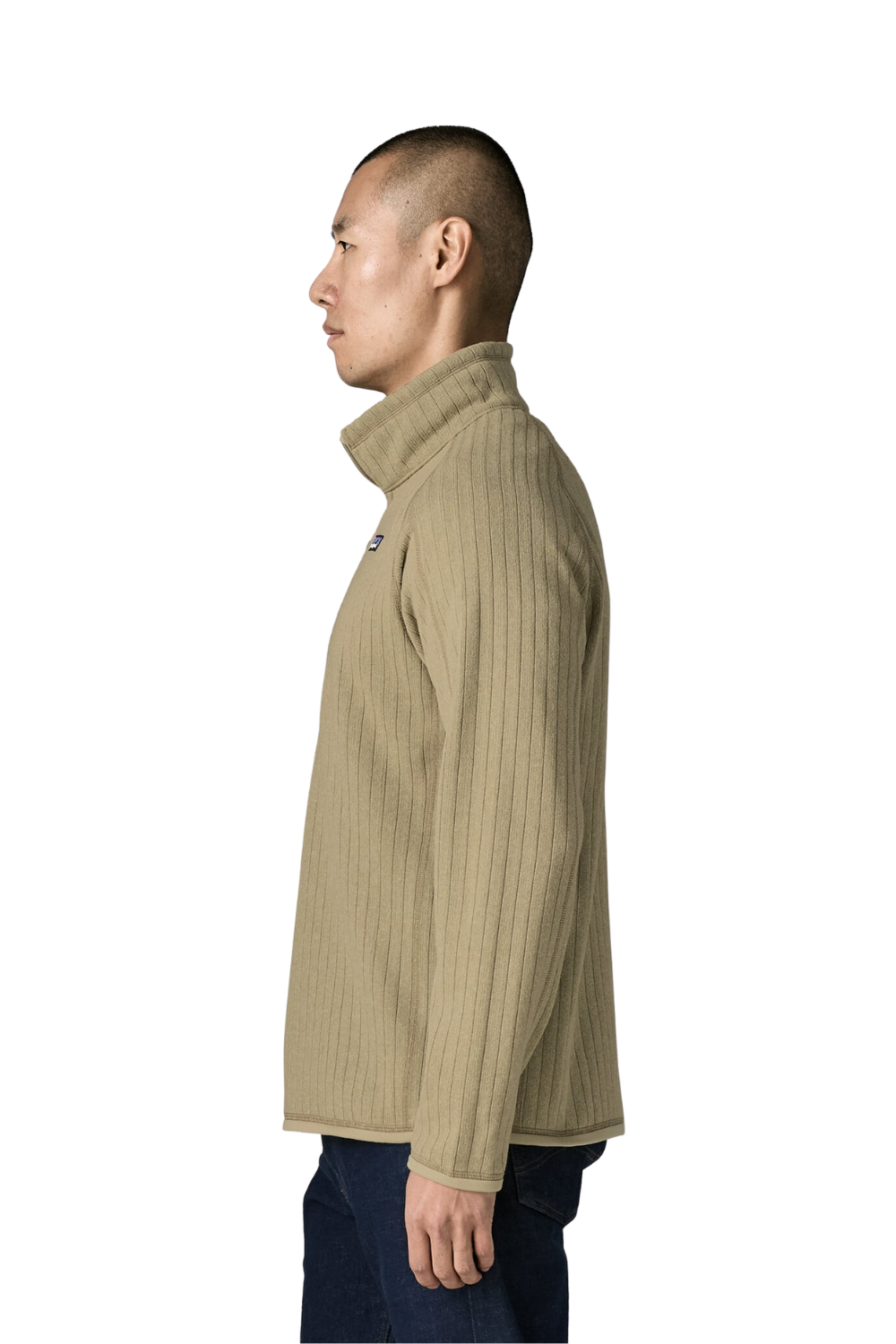 Patagonia Better Sweater Mens 1/4 Zip Fleece Weathered Stone Rib Knit