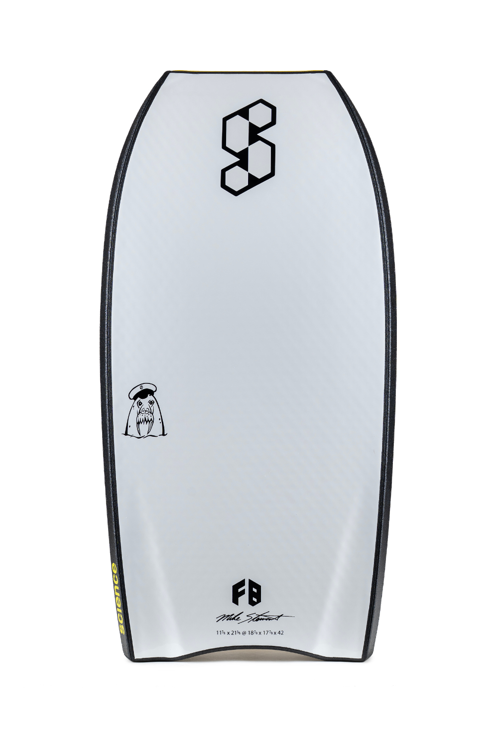 Science Sub Zero Crescent Tail Bodyboard Yellow/White
