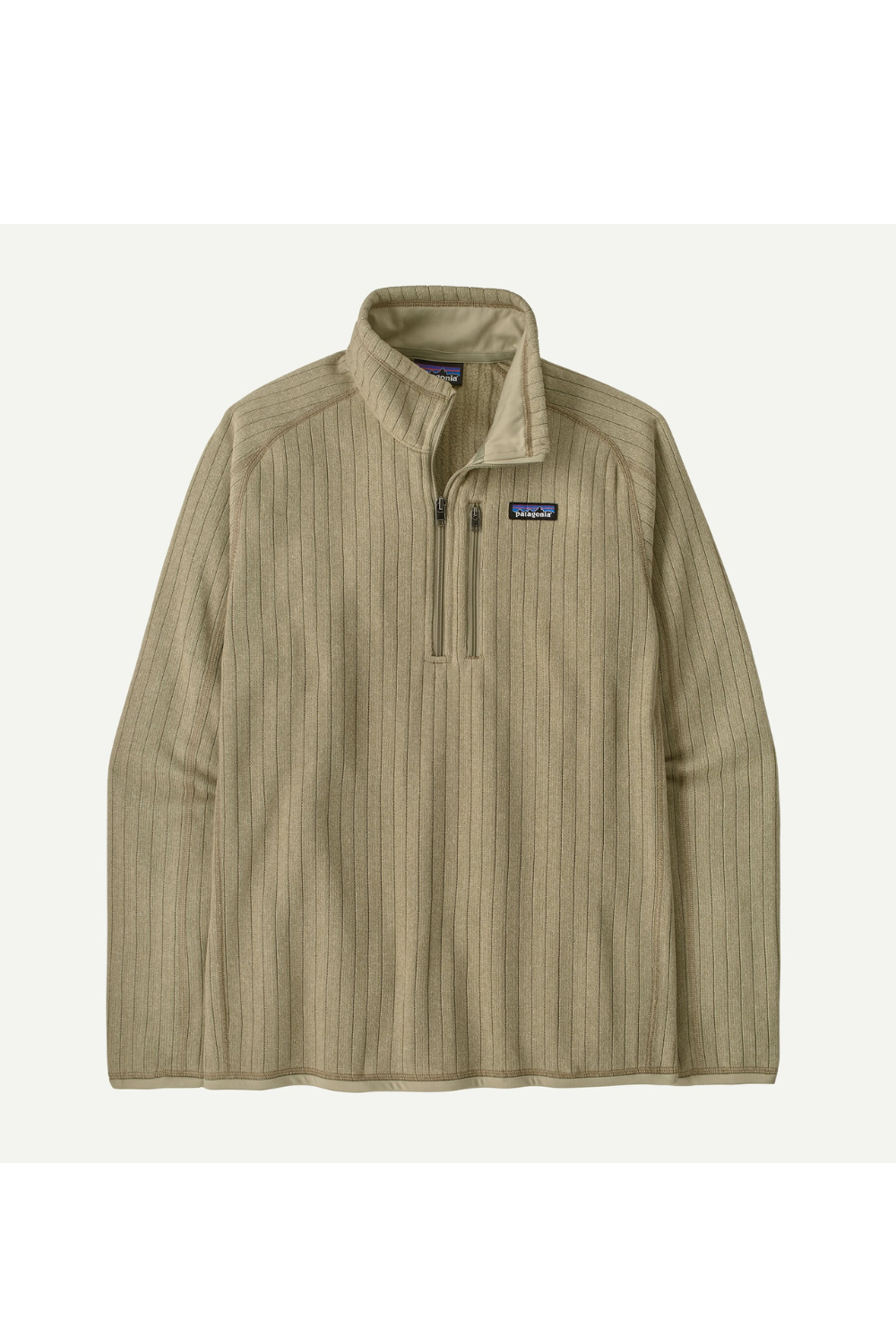 Patagonia Better Sweater Mens 1/4 Zip Fleece Weathered Stone Rib Knit