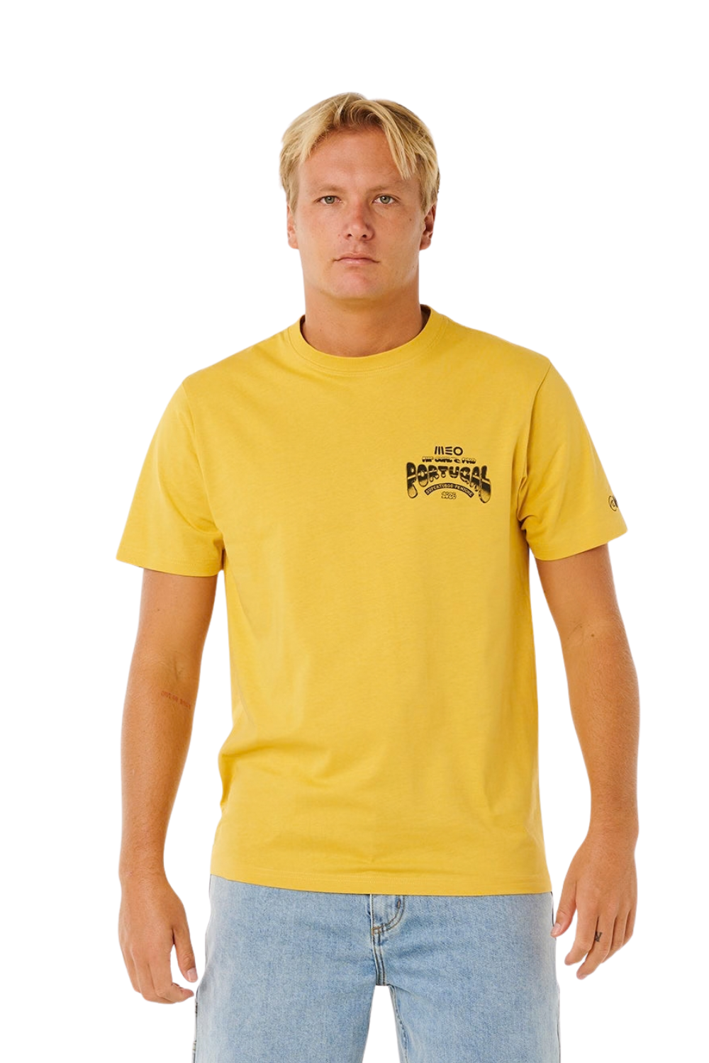 Rip Curl Meo Peniche Pro 26 Event Mens T-Shirt Ochre