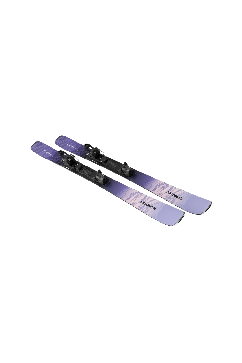 Salomon E Stance W 84 Skis + M10 Gw L90 Bindings Sweet Lavender/Bleached Denim