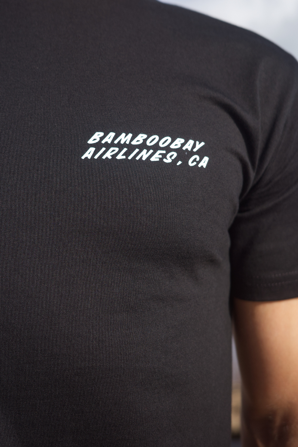 BamBooBay Seaplane Mens T-Shirt Black