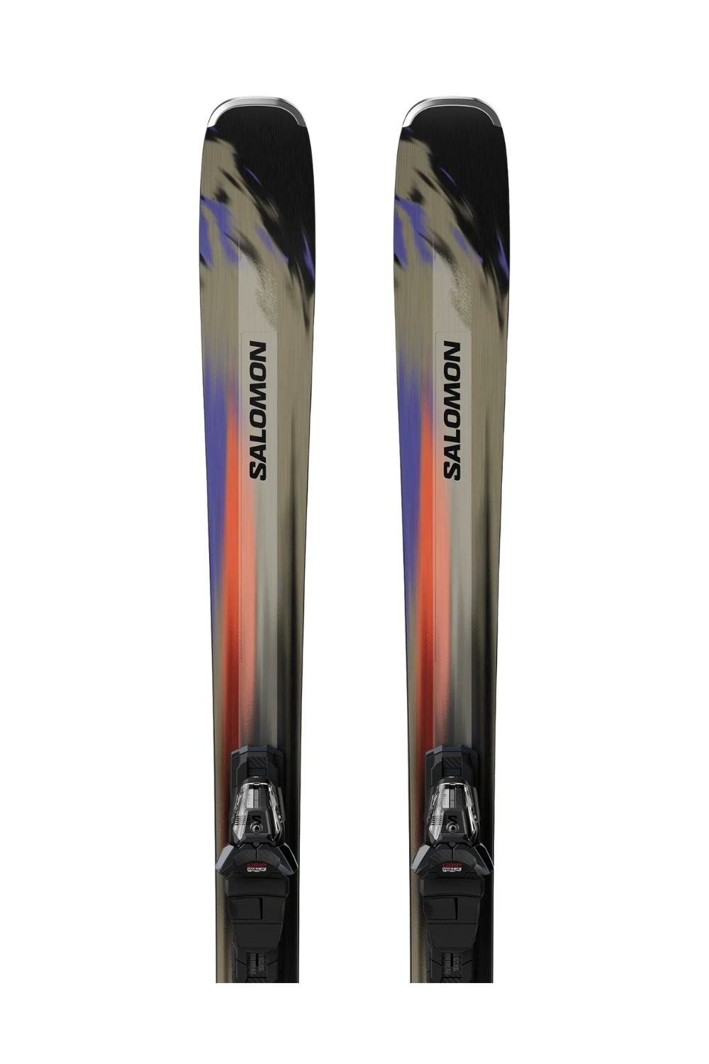 Salomon E Stance 80 Skis + M11 Gw L80 Bindings Kelp/Nasturtium