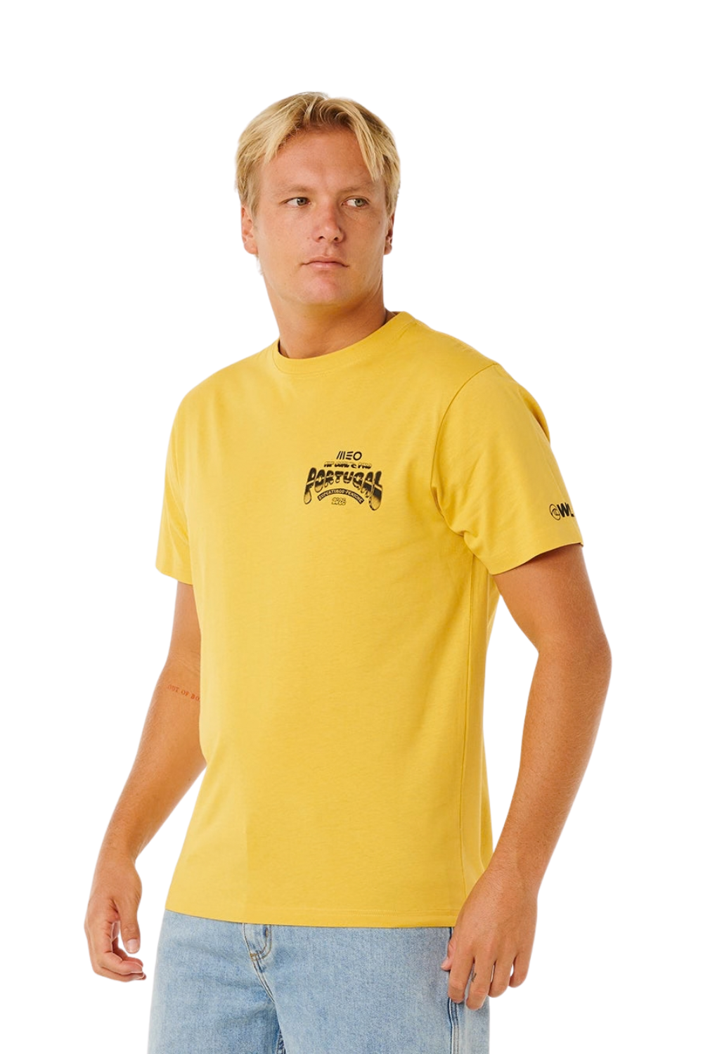 Rip Curl Meo Peniche Pro 26 Event Mens T-Shirt Ochre