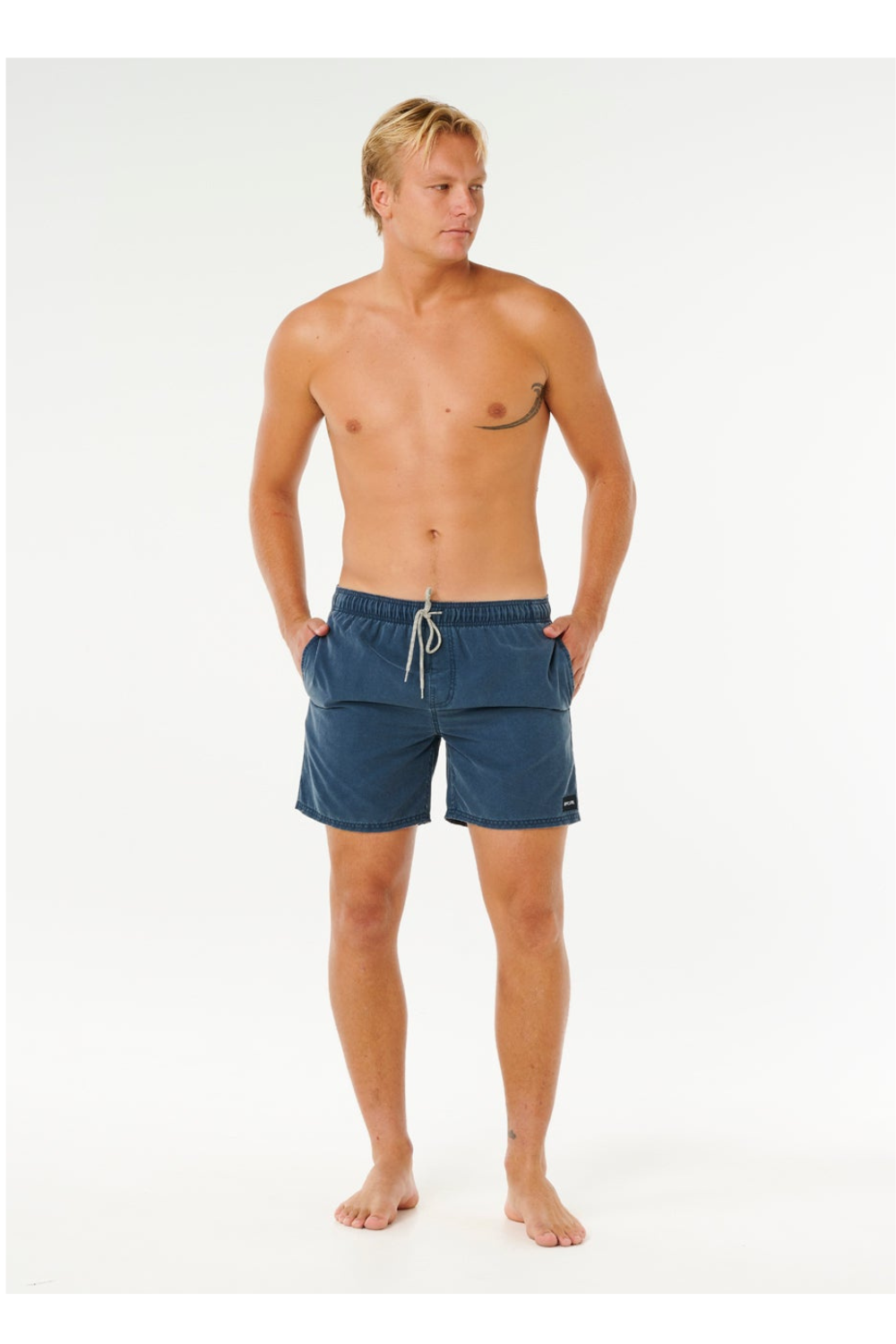 Rip Curl Offset Mens Washed Volley Shorts Navy