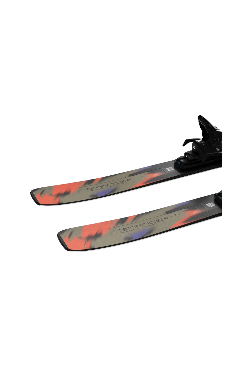 Salomon E Stance 80 Skis + M11 Gw L80 Bindings Kelp/Nasturtium
