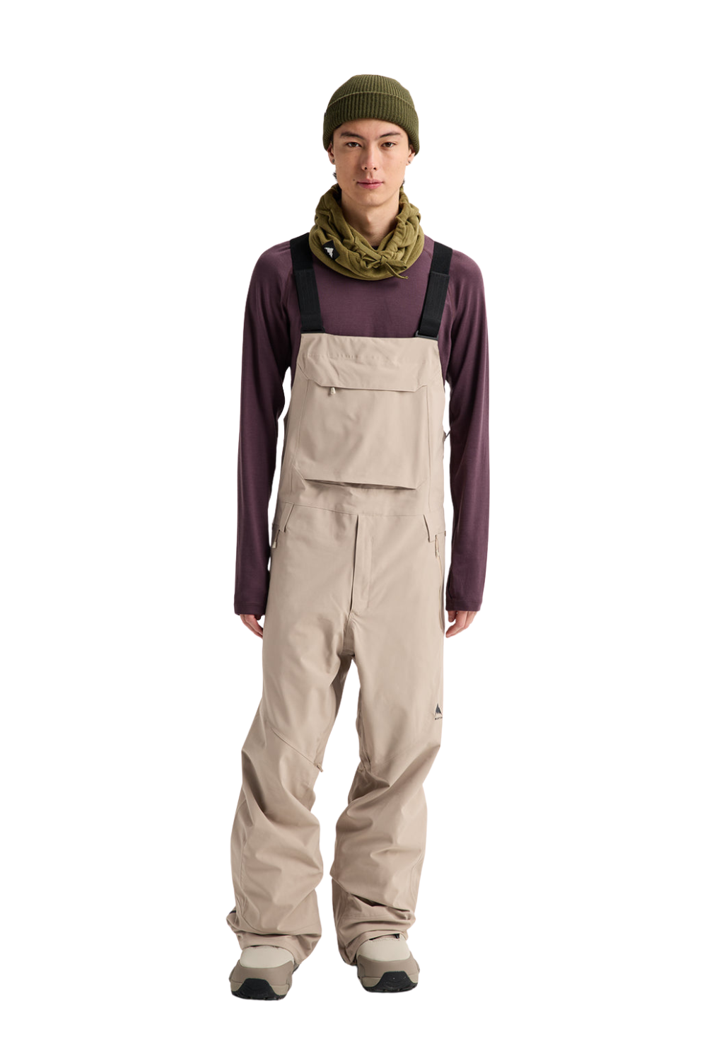 Burton Reserve 2L Mens Bib Ski & Snowboard Pants Summit Taupe