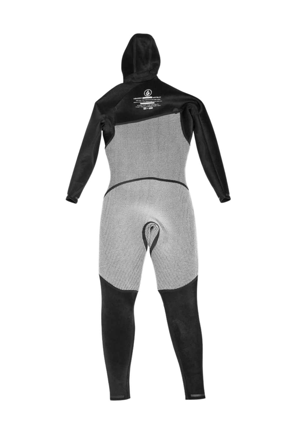 Volcom Modulator Mens 4/3 Hooded Chestzip Wetsuit Black