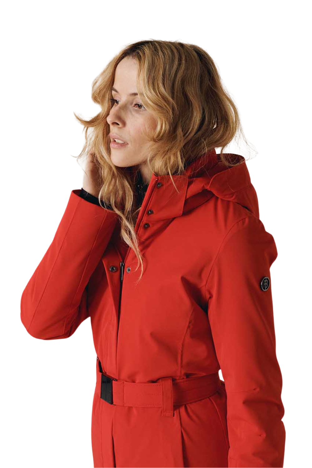 Poirve Blanc Emily Womens Stretch Snow Jacket Red