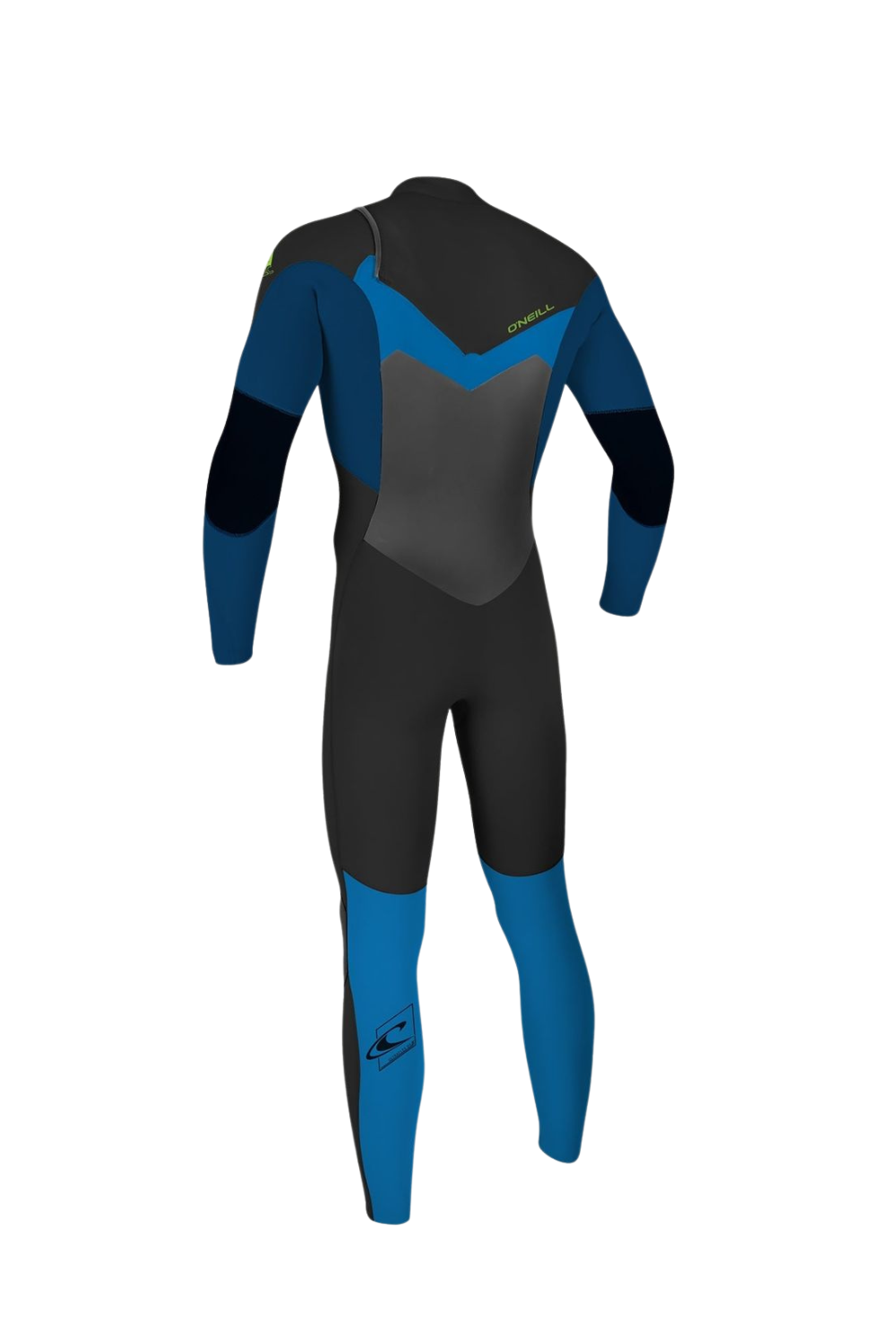 O'Neill Youth Epic 4/3mm Wetsuit Chest Zip Black/Deep Sea/Bali Blue
