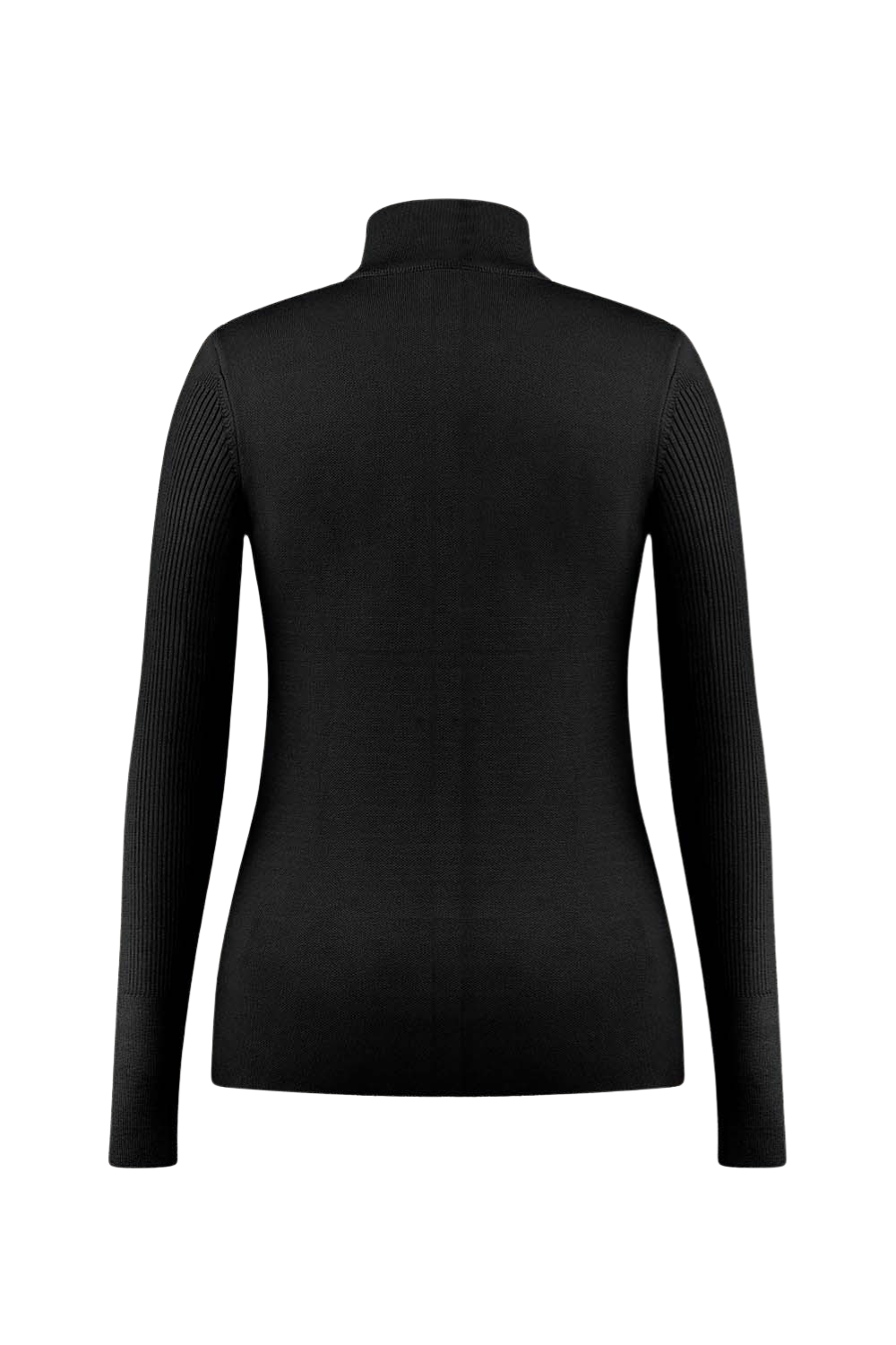 Poirve Blanc Adele Womens Knit Sweater Black