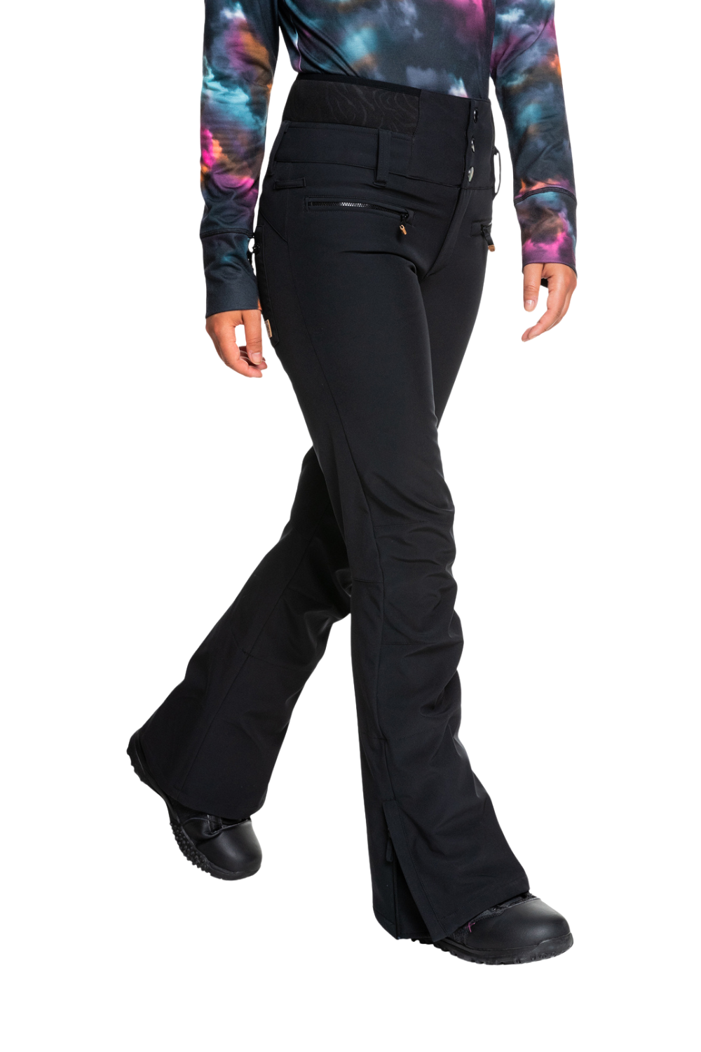 Roxy Womens Rising High Technical Snow Pants True Black