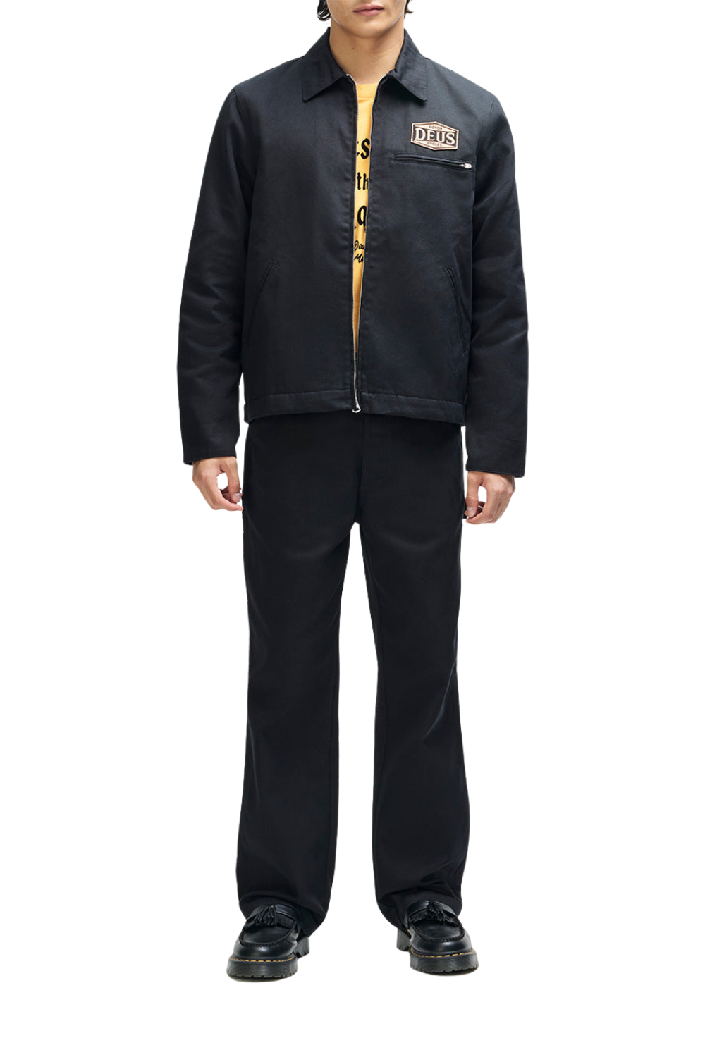 Deus Earls Mens Work Jacket Black