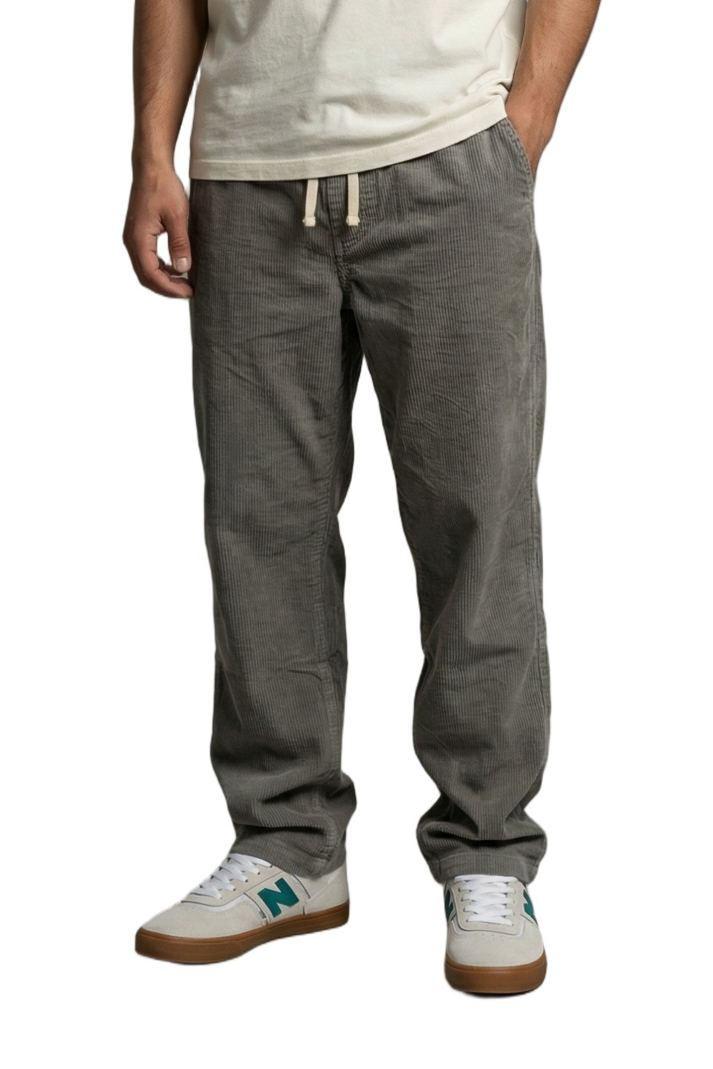 BamBooBay Chill Cord Mens Trousers Grey