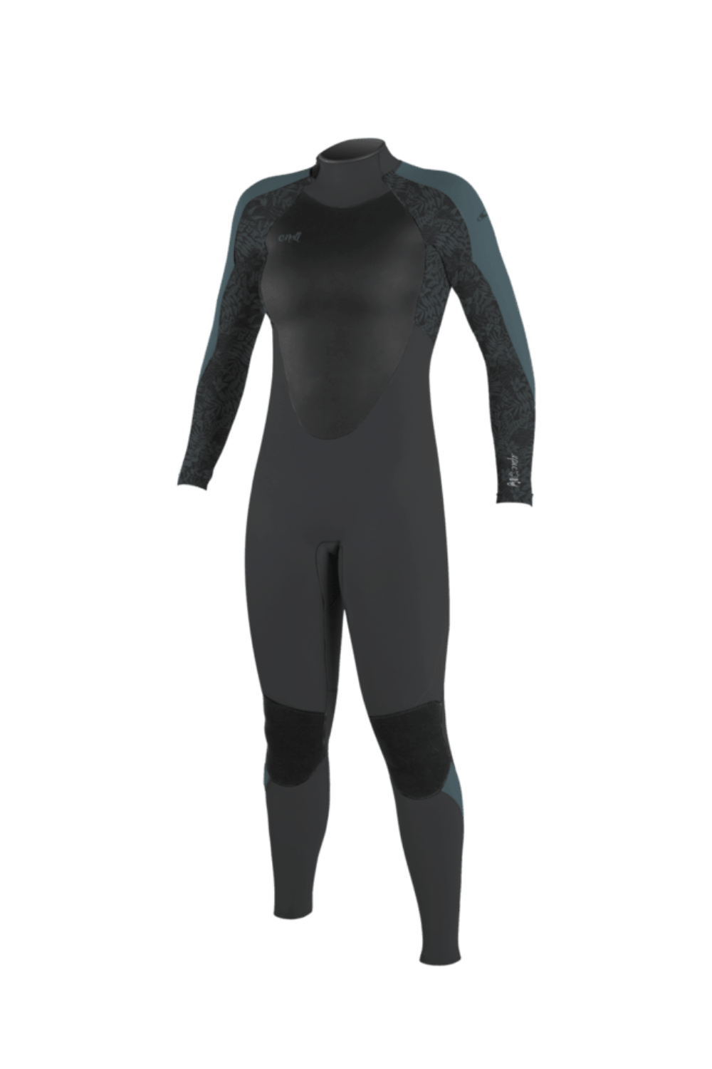 O'Neill Epic 4/3mm Womens Wetsuit Back Zip Tempered Steel/Shaded Island Sky/Shade