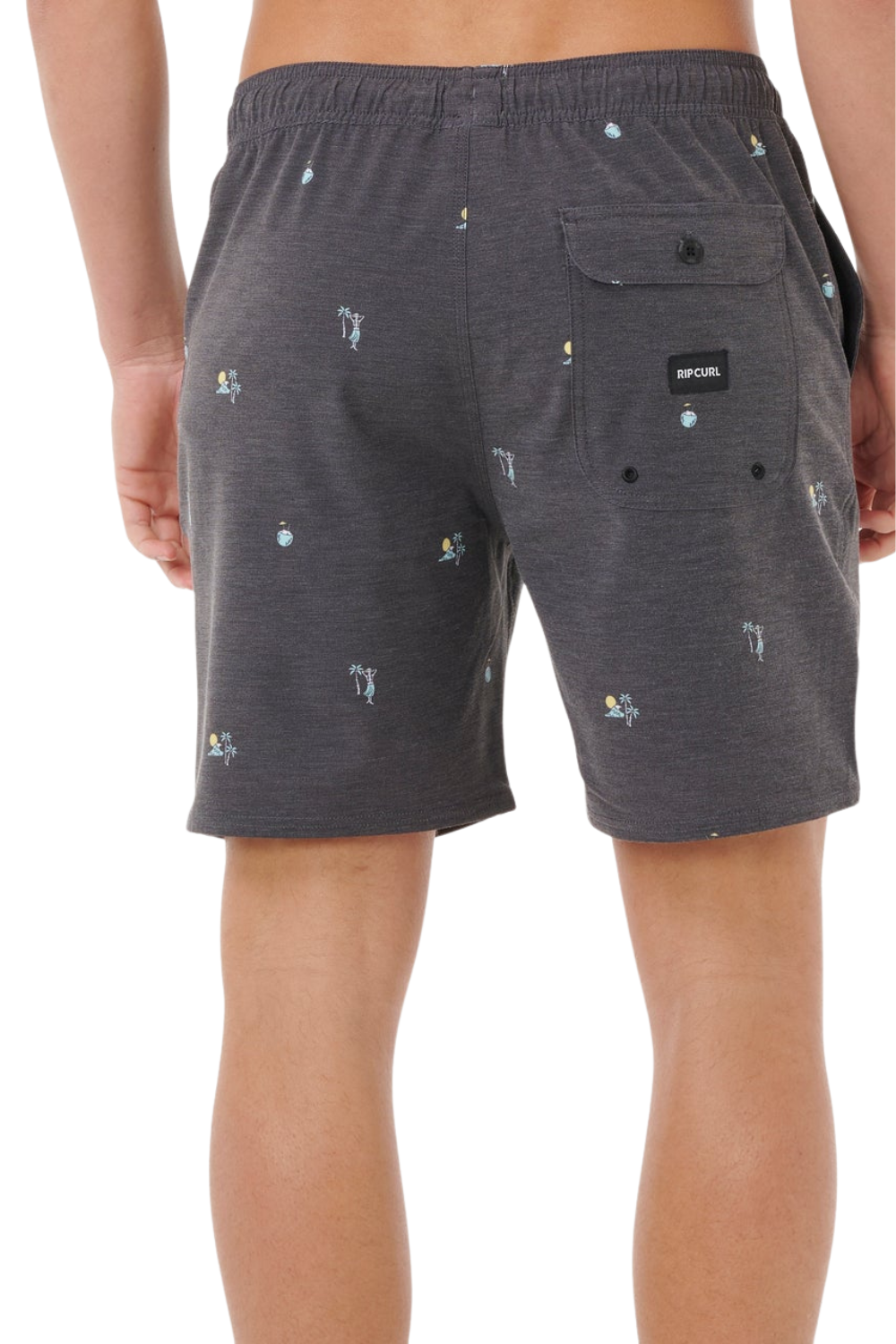 Rip Curl Skelly Breach Mens Volley Shorts Black