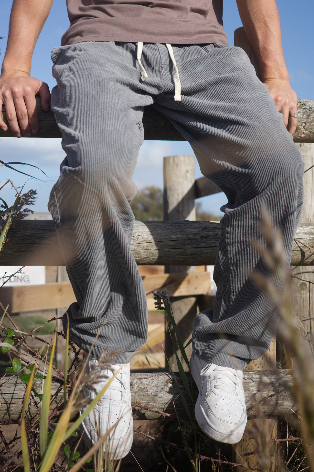 BamBooBay Chill Cord Mens Trousers Grey