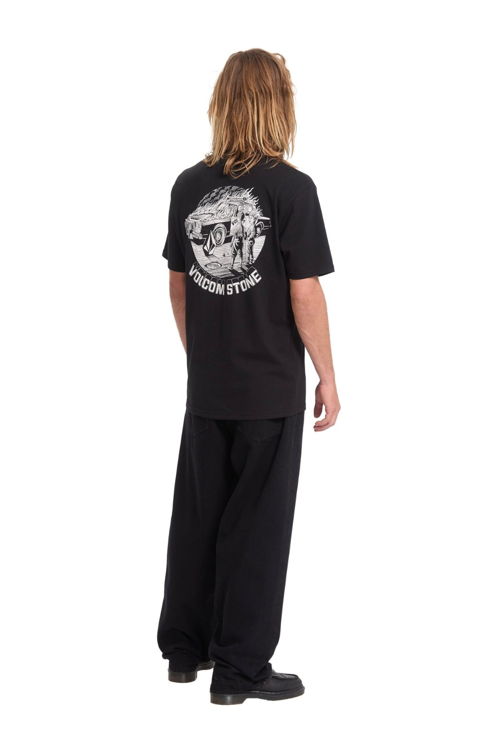 Volcom Firecar Mens T-Shirt Black