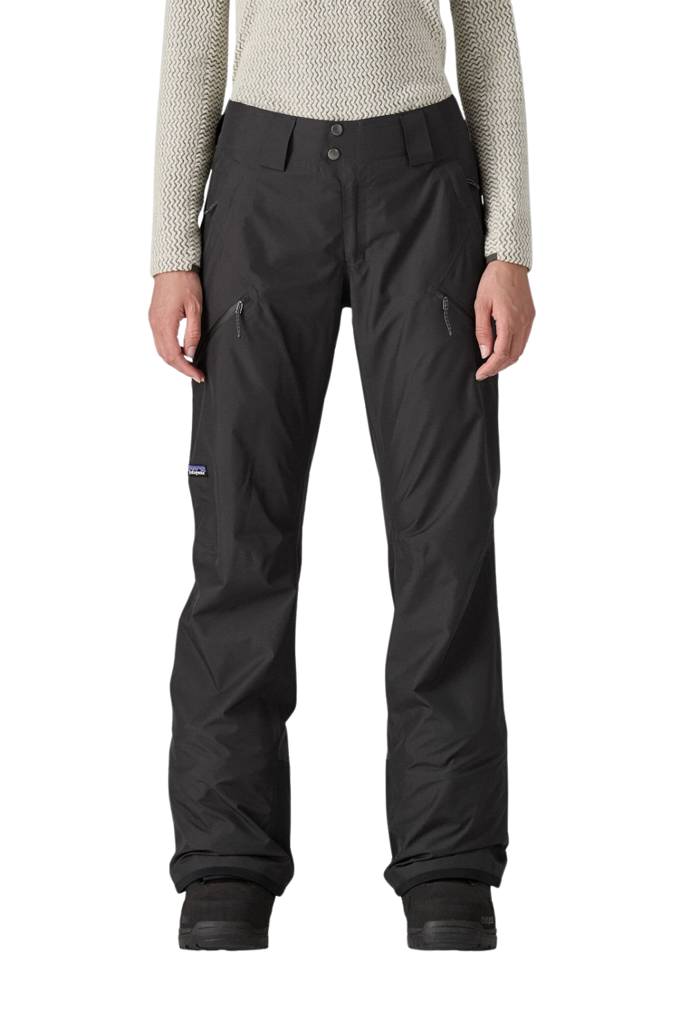 Patagonia Womens Powder Town Snow Pants Black