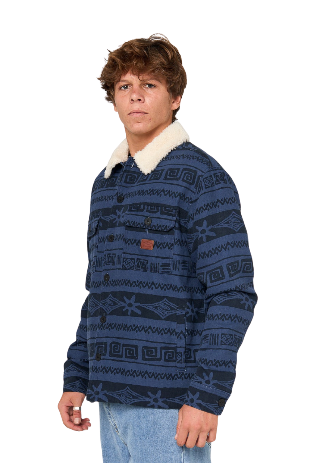 Rip Curl Classic Surf Bells Sherpa Jacket Light Navy