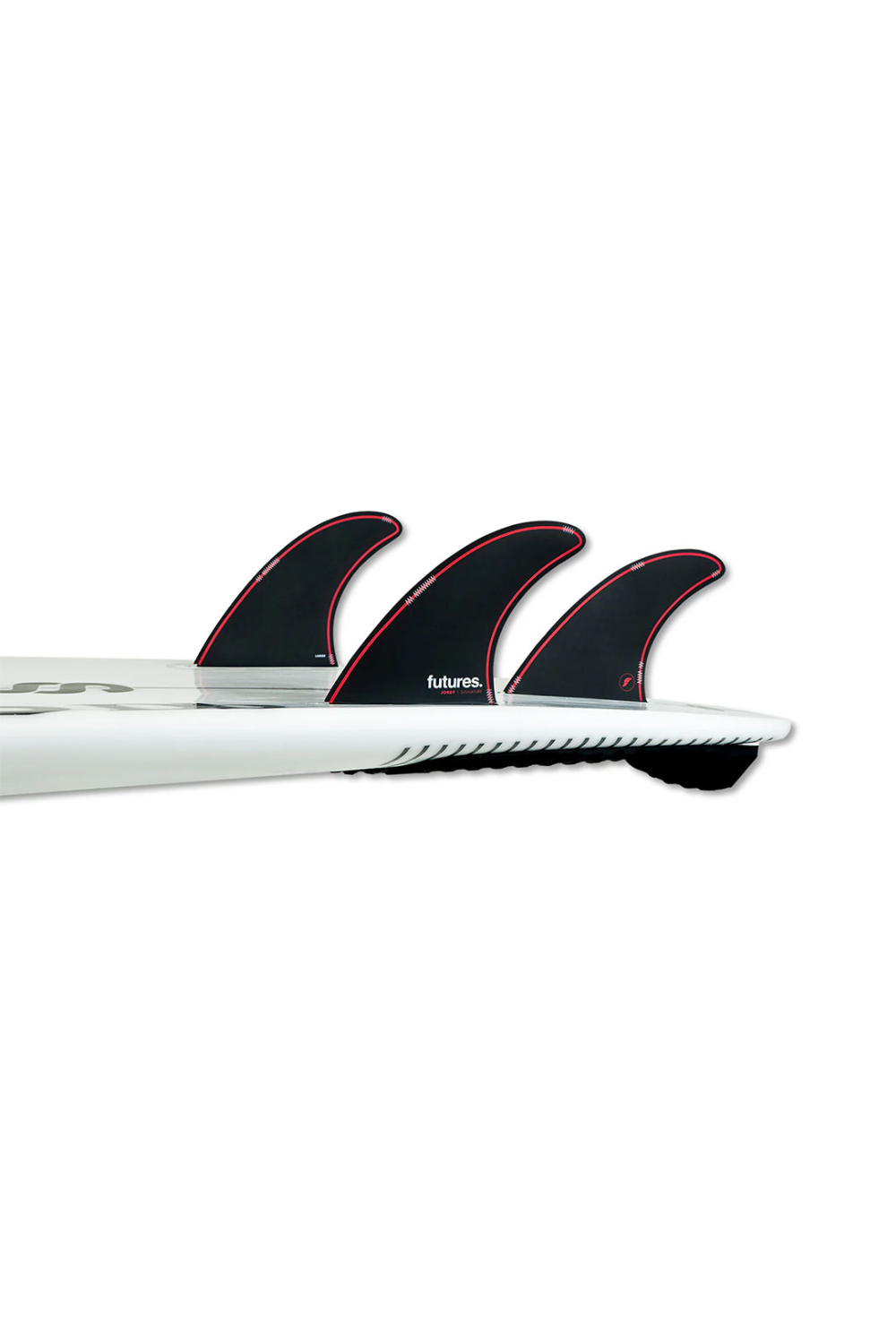 Futures Jordy Signature Honeycomb Surfboard Thruster Fins Black/Red