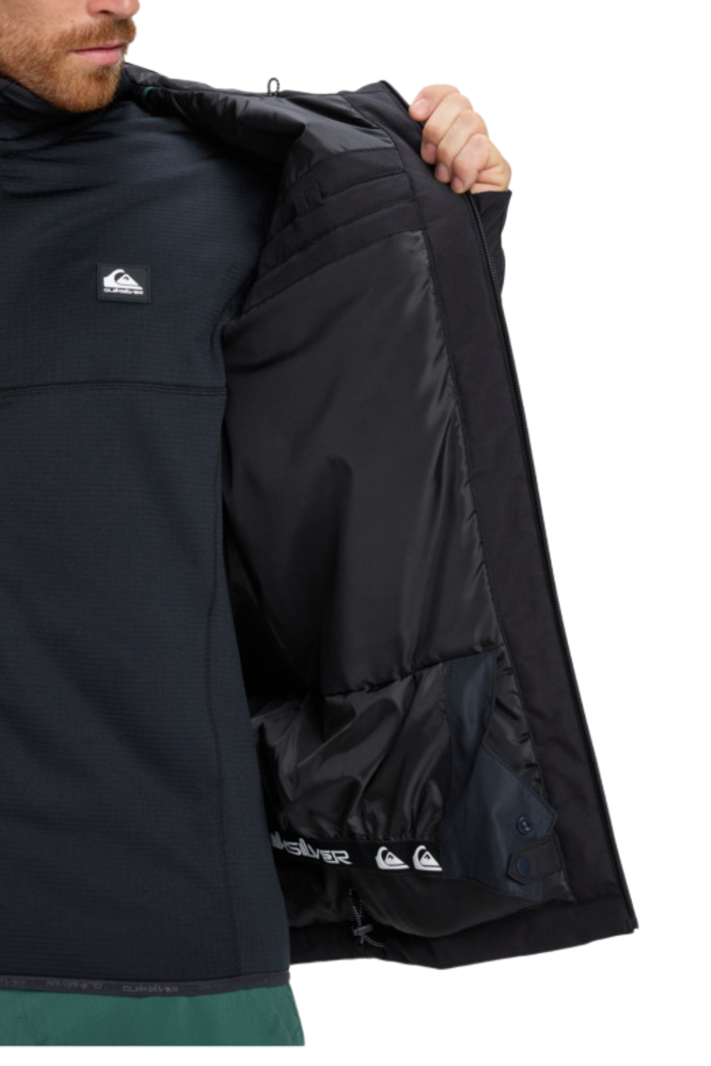 Quiksilver Mens Titano Technical Snow Jacket True Black