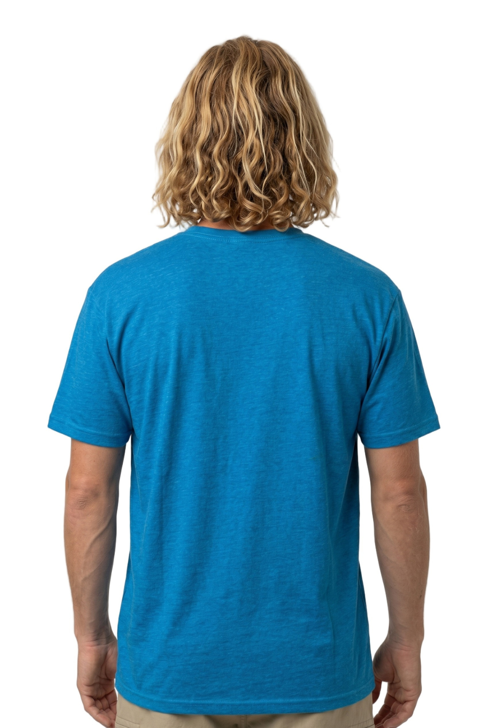 Tiki Corp Mens T-Shirt Heather Blue