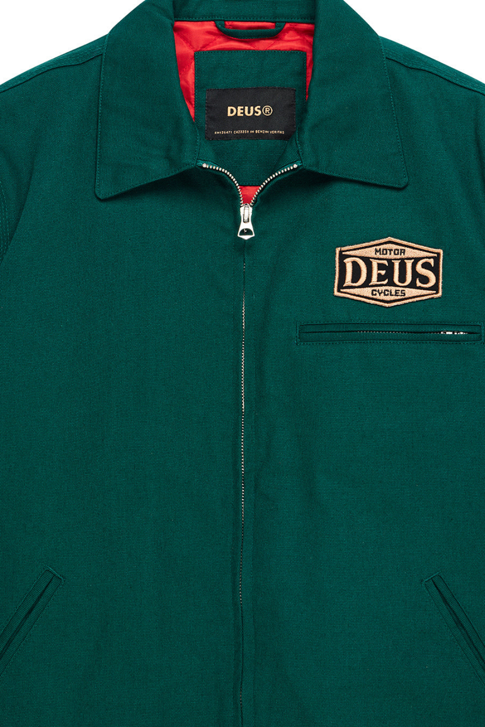 Deus Earls Mens Work Jacket Racing Green