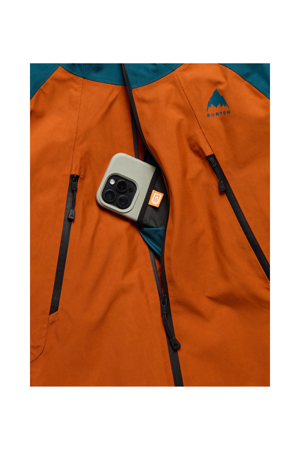 Burton Reserve Gore-Tex 2L Mens Insulated Technical Ski & Snowboard Jacket Atlantic Teal/Spiced Chai